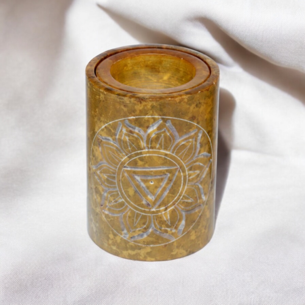 Chakra Geurbrander – Zonnevlechtchakra (Manipura) – Gele Zeepsteen